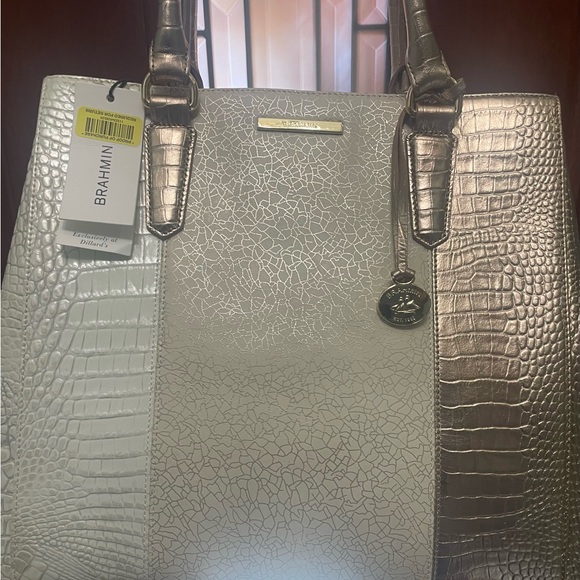 New Authentic Brahmin  Alice Carry all in Rose gold Bag - Picture 3 of 8